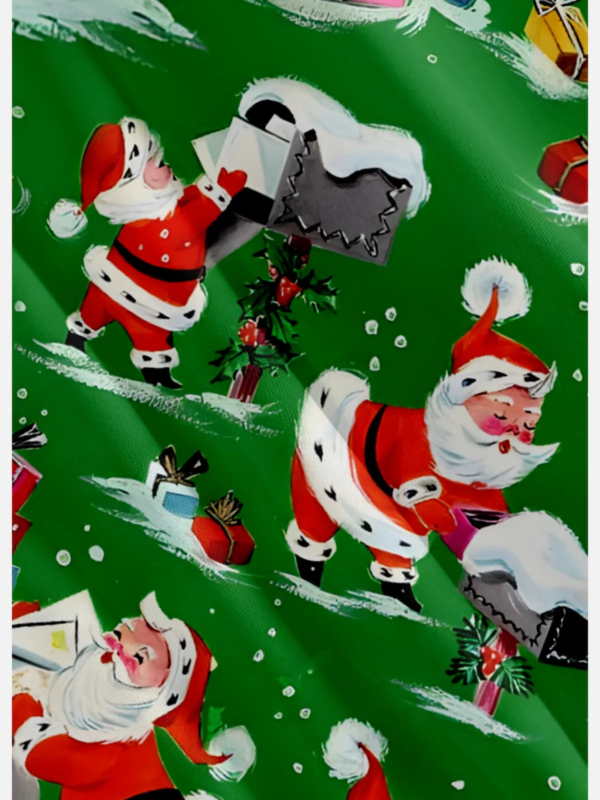 Men's Santa Delivering Presents All Over Print Short Sleeve Shirt sold by Eleven Oasis product image thumbnail 3