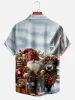 Men's Christmas Lumberjack Santa Short Sleeve Shirt sold by Eleven Oasis
