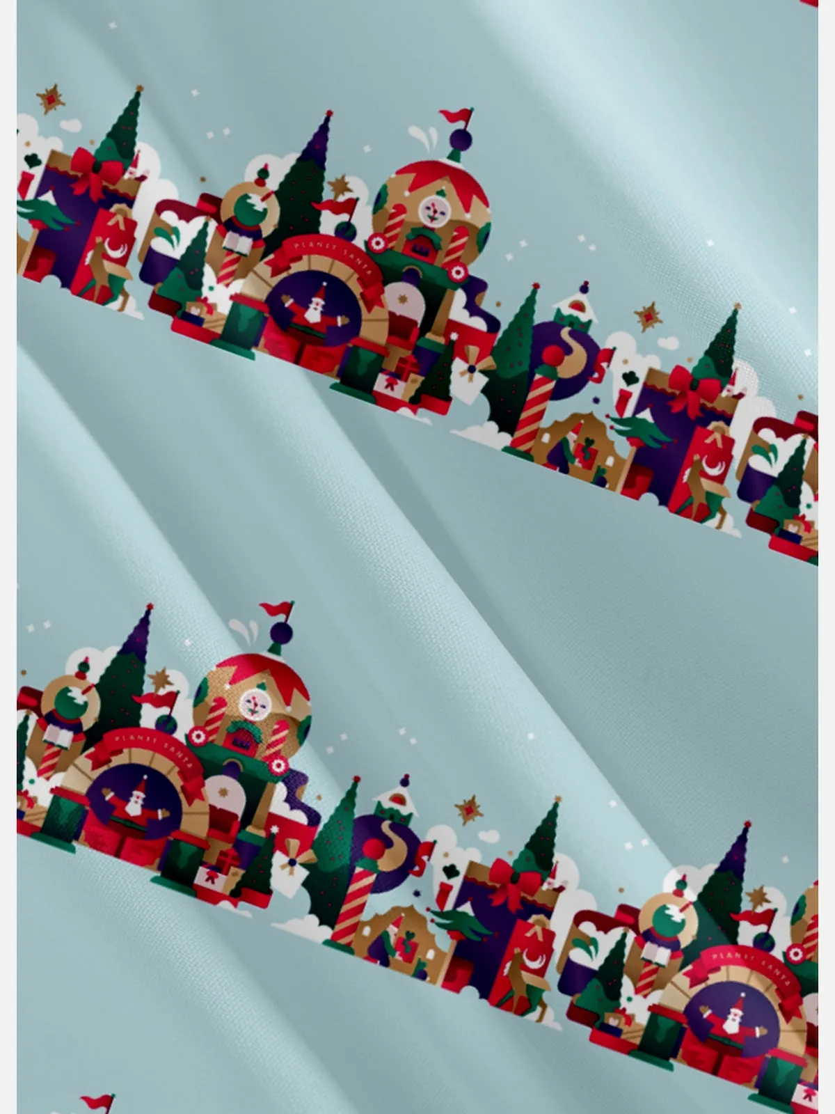 Men's Festive Scene Christmas Short Sleeve Shirt sold by Eleven Oasis product image thumbnail 3