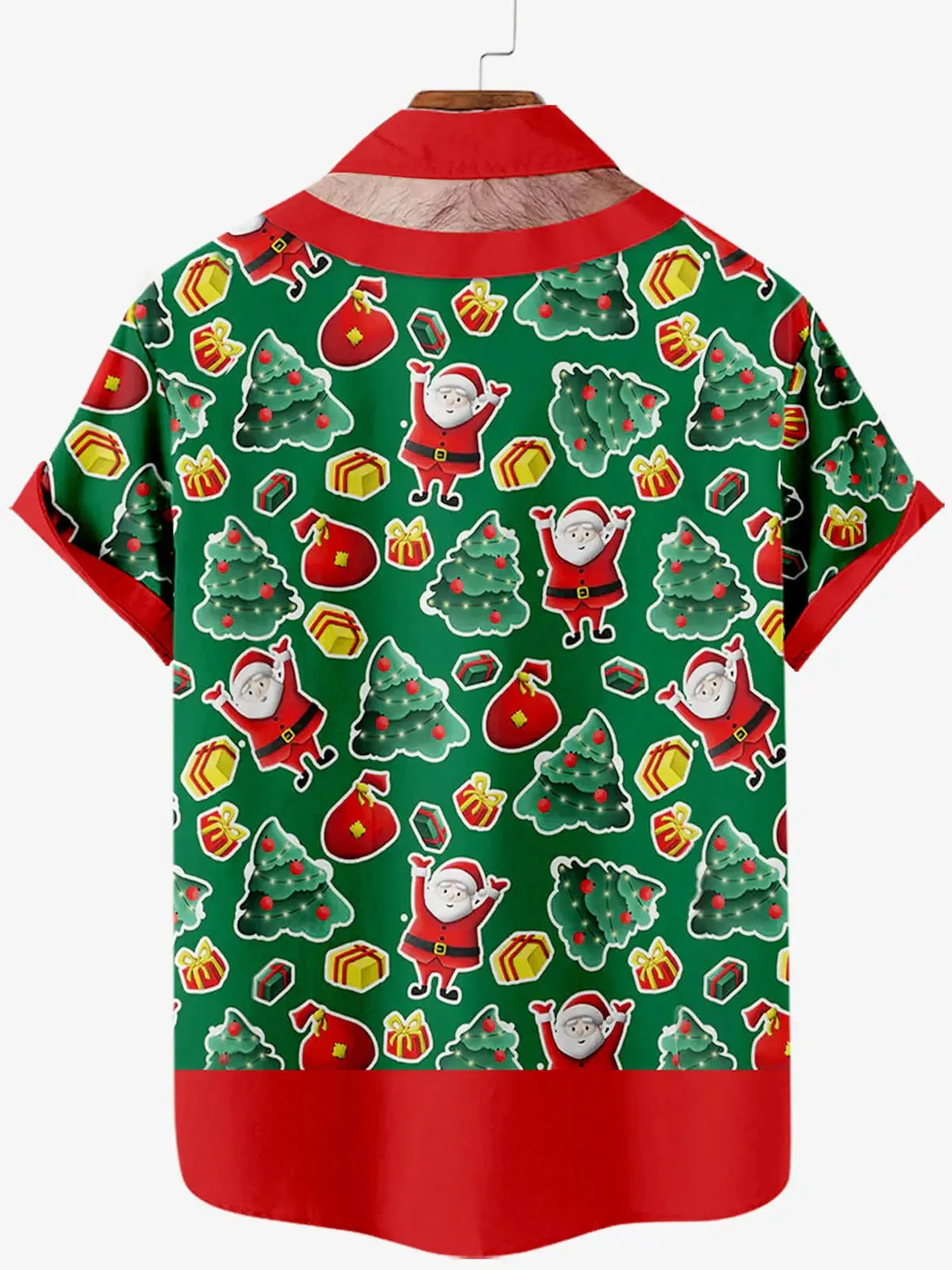 Men's Christmas Dog in Costume Short Sleeve Shirt sold by Eleven Oasis product image thumbnail 2