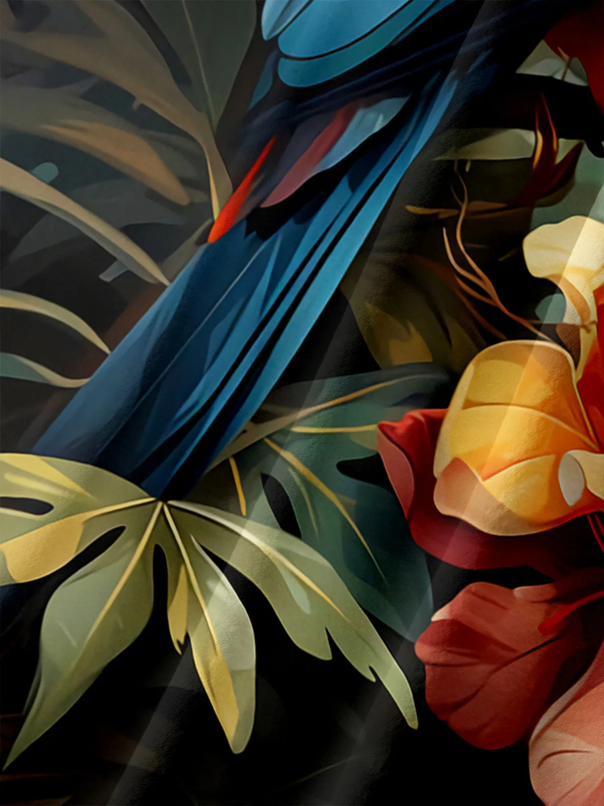 Men's Parrot Paradise Hawaiian Short Sleeve Shirt sold by Eleven Oasis product image thumbnail 3