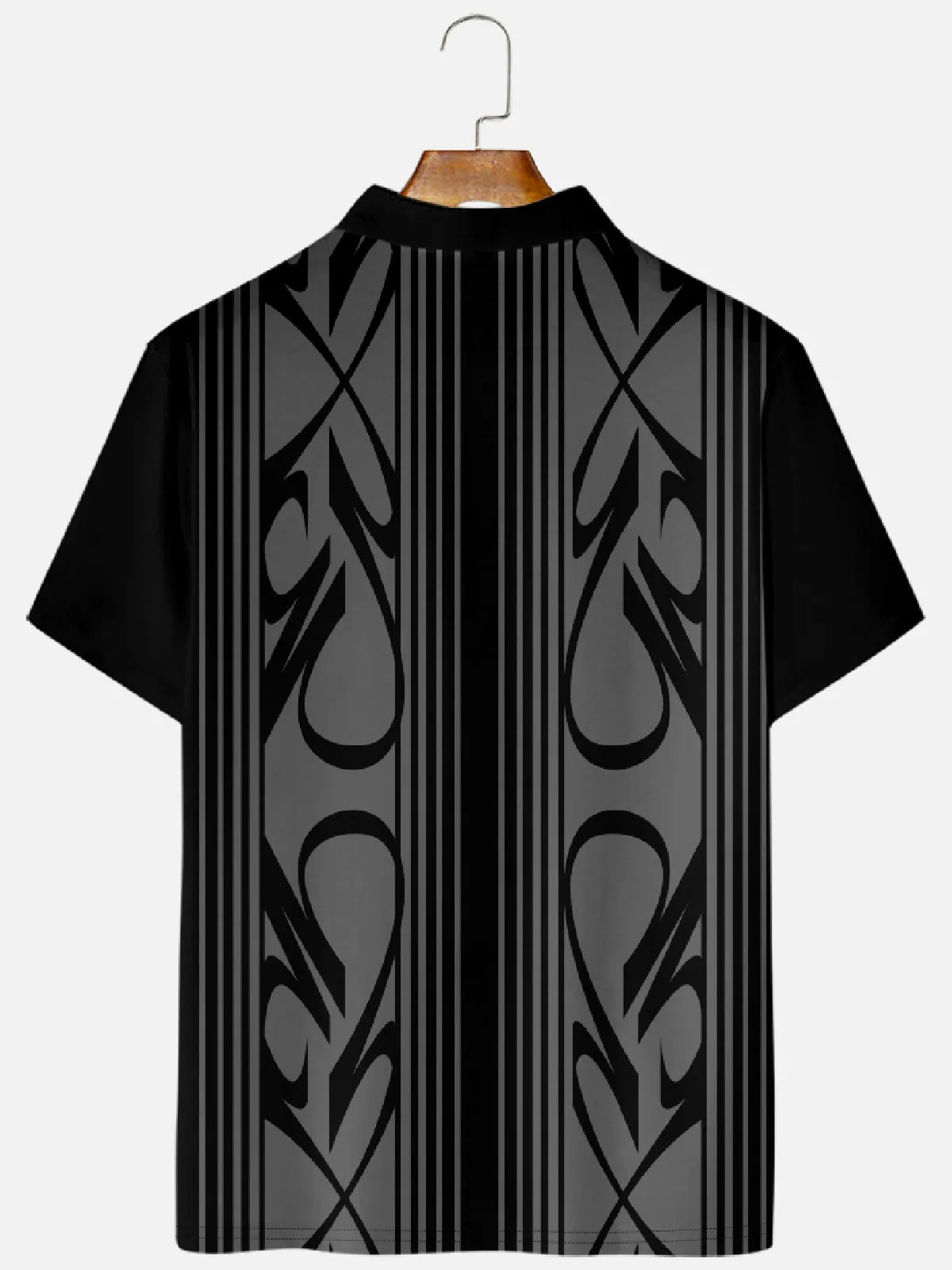 Men's Pinstripe Racing Panel Short Sleeve Polo Shirt sold by Eleven Oasis product image thumbnail 2