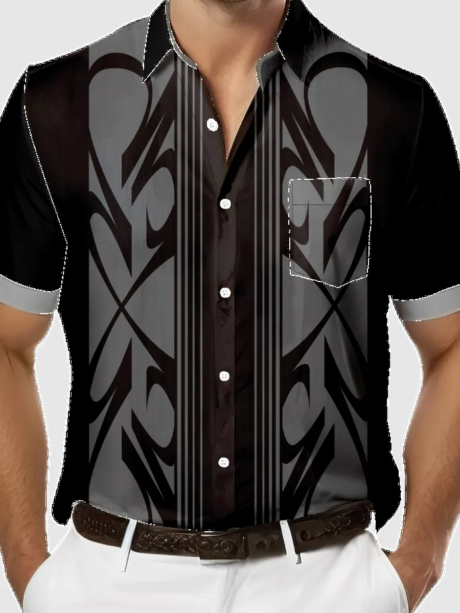 Men's Pinstripe Racing Panel Short Sleeve Polo Shirt sold by Eleven Oasis product image thumbnail 3