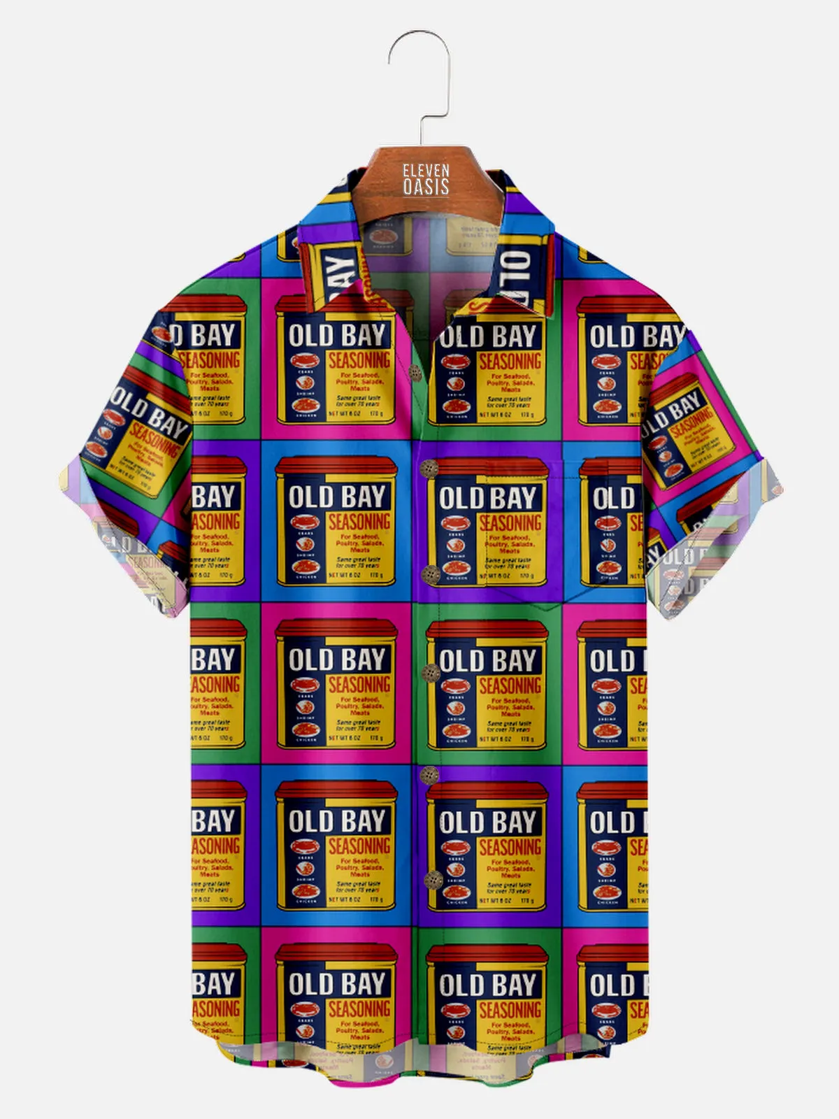 Men's Old Bay Seasoning Short Sleeve Shirt sold by Eleven Oasis