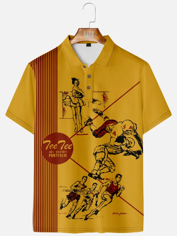 Men's Vintage Pee Chee All Season Portfolio Polo Shirt sold by Eleven Oasis