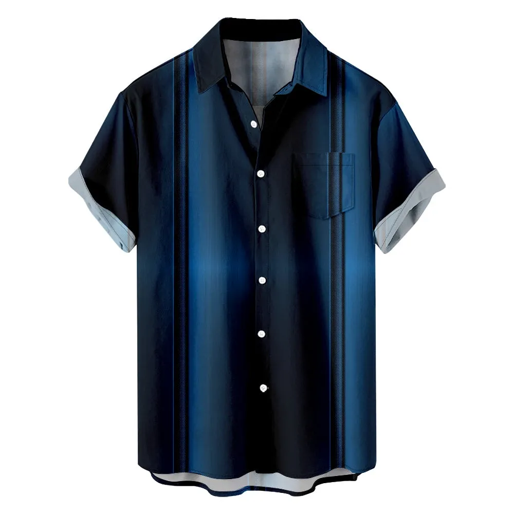 Men's Everyday Stripe Shirt with Chest Pocket sold by Eleven Oasis