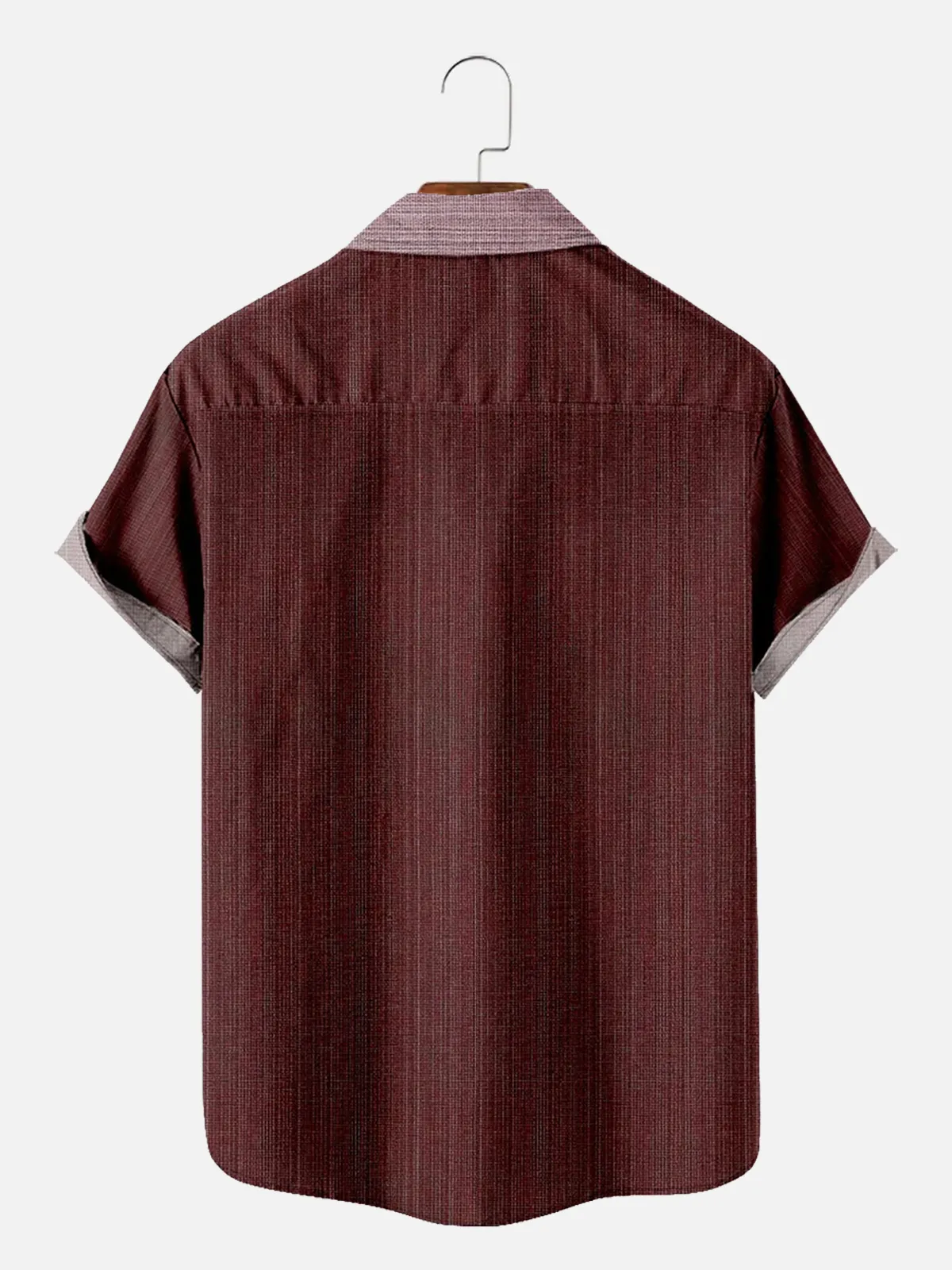 Men's Striped Detail Pattern Short Sleeve Shirt sold by Eleven Oasis product image thumbnail 2