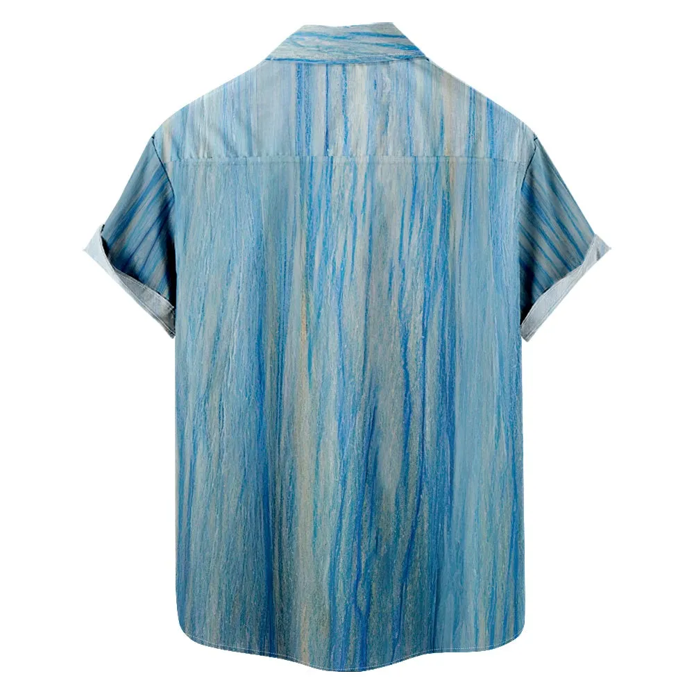 Men's Sketched Texture Design Short Sleeve Shirt sold by Eleven Oasis product image thumbnail 2