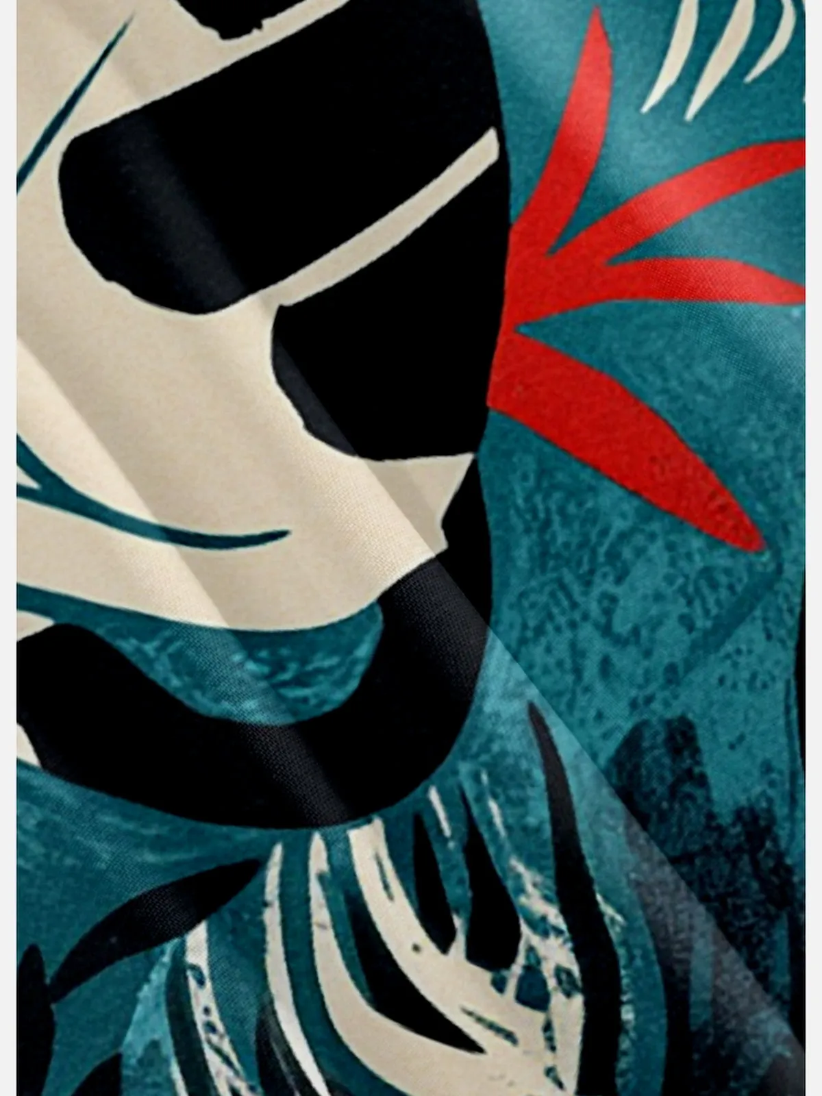 Men's Happy Tropical Cat Short Sleeve Shirt sold by Eleven Oasis product image thumbnail 3