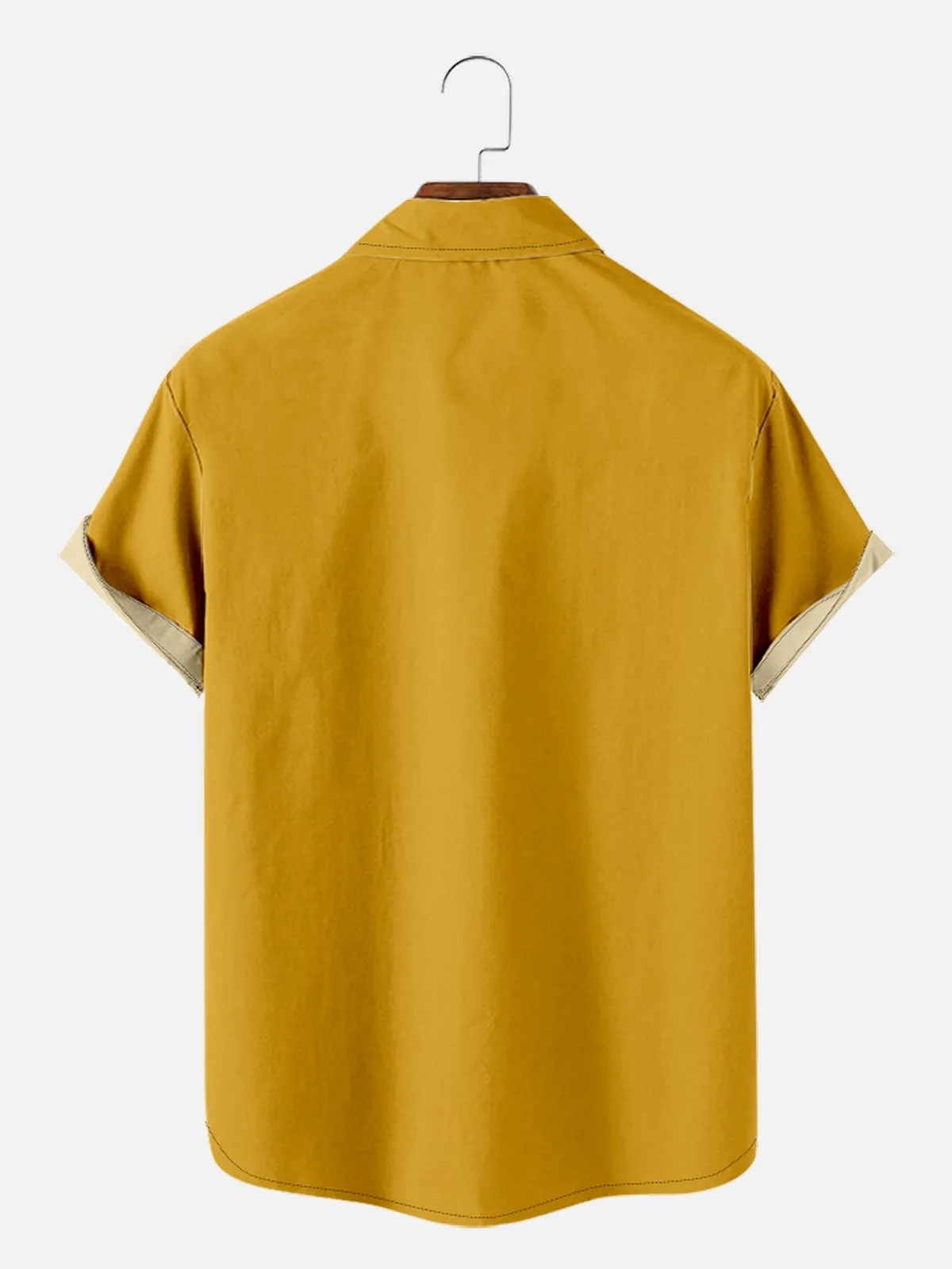 Men's Pee Chee Folder Inspired Nostalgia Short Sleeve Shirt with Chest Pocket sold by Eleven Oasis product image thumbnail 3