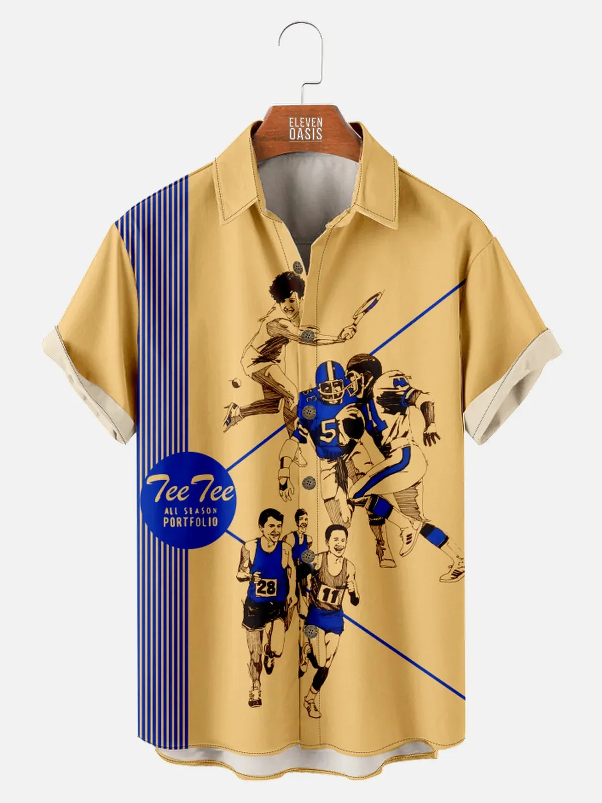 Men's Pee Chee Folder Inspired Nostalgia Short Sleeve Shirt sold by Eleven Oasis product image thumbnail 5