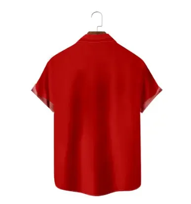 Men's Santa in the Village Short Sleeve Shirt sold by Eleven Oasis product image thumbnail 3