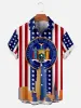 Men's New York Flag Skyline Short Sleeve Shirt sold by Eleven Oasis