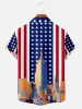 Men's New York Flag Skyline Short Sleeve Shirt sold by Eleven Oasis