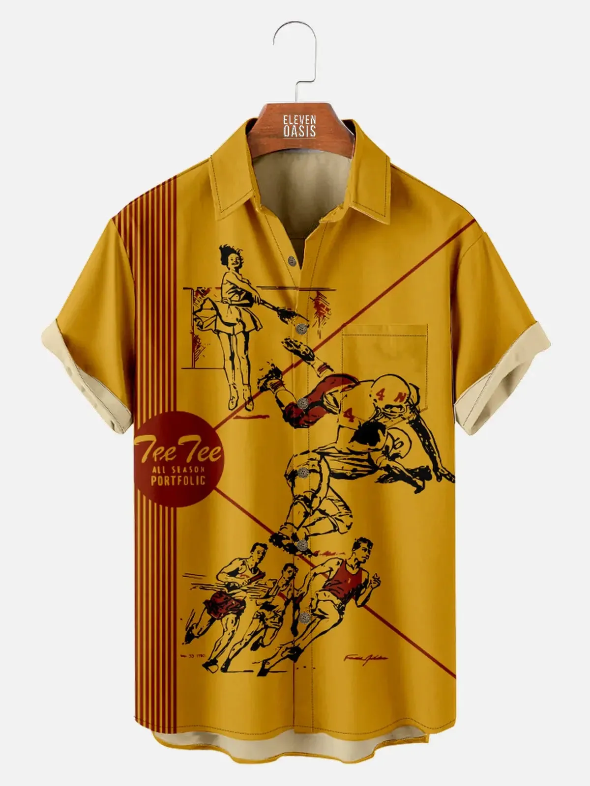 Men's Pee Chee Folder Front and Back Cover Nostalgia Shirt sold by Eleven Oasis product image thumbnail 2