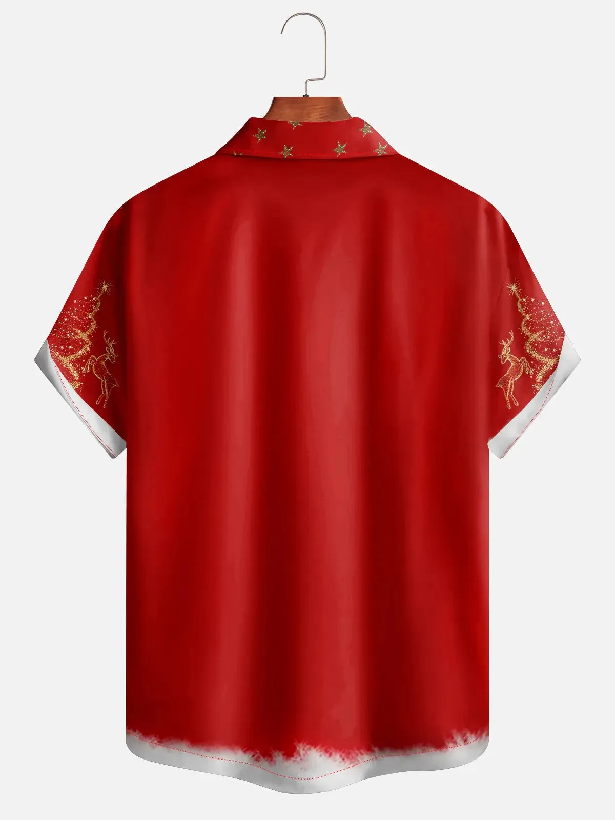 Christmas Muscle Santa Men's Short Sleeve Shirt sold by Eleven Oasis product image thumbnail 4