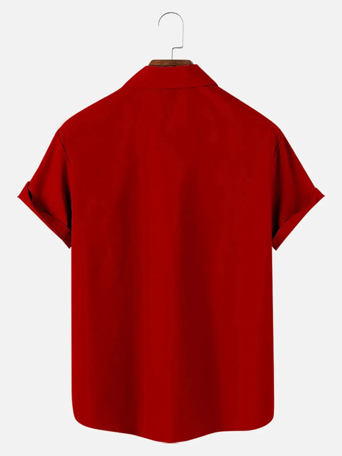 Men's Papa Claus Red and Black Short Sleeve Shirt sold by Eleven Oasis product image thumbnail 2