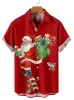 Men's Santa Candy Cane Short Sleeve Shirt sold by Eleven Oasis