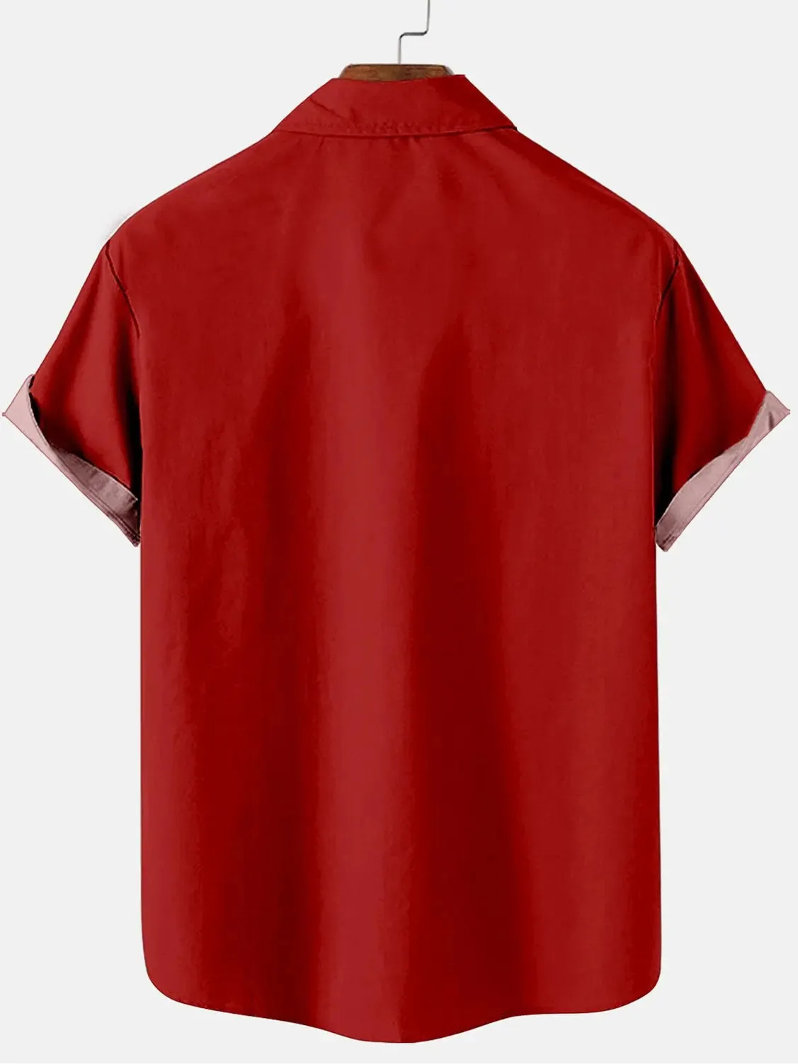 Men's Santa Candy Cane Short Sleeve Shirt sold by Eleven Oasis product image thumbnail 2