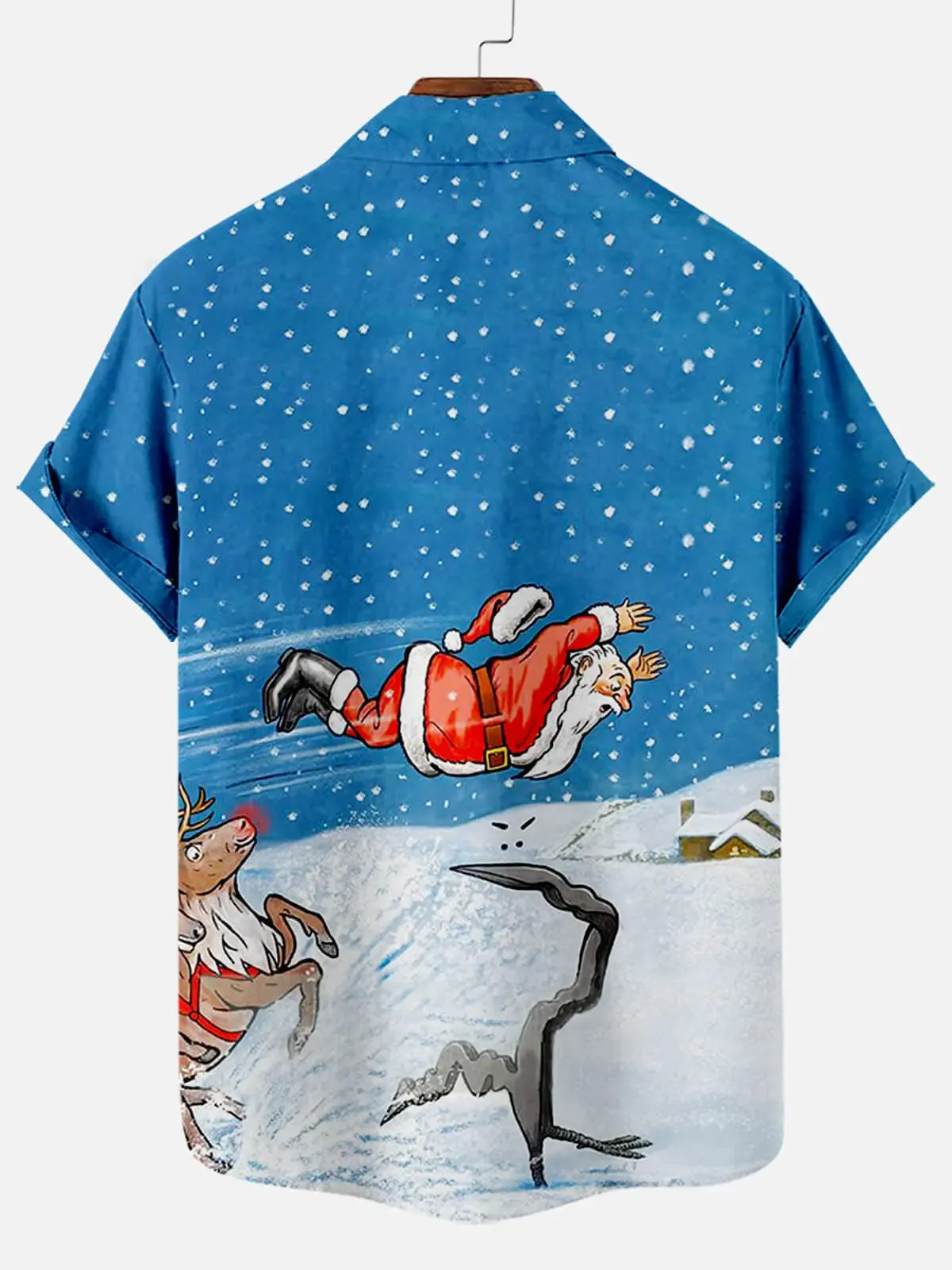 Men's Reindeer Wipeout Short Sleeve Shirt sold by Eleven Oasis product image thumbnail 2