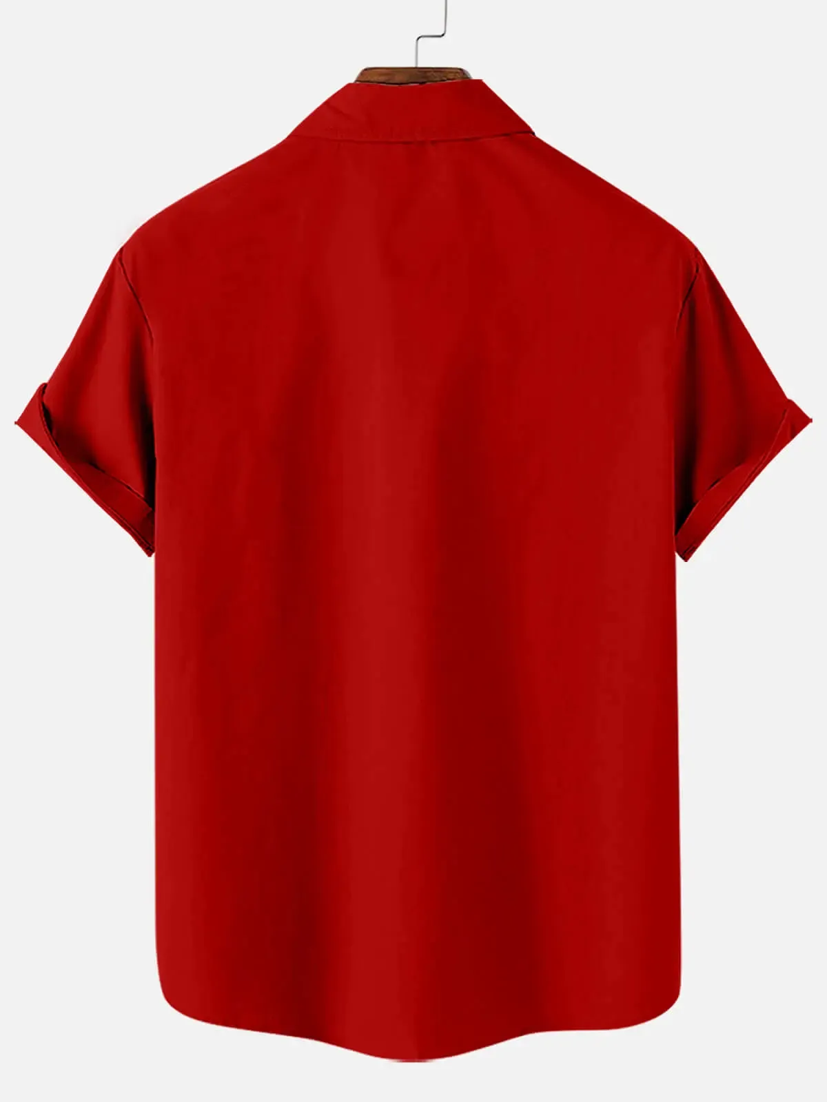 Men's Santa Pocket Christmas Short Sleeve Shirt sold by Eleven Oasis product image thumbnail 2