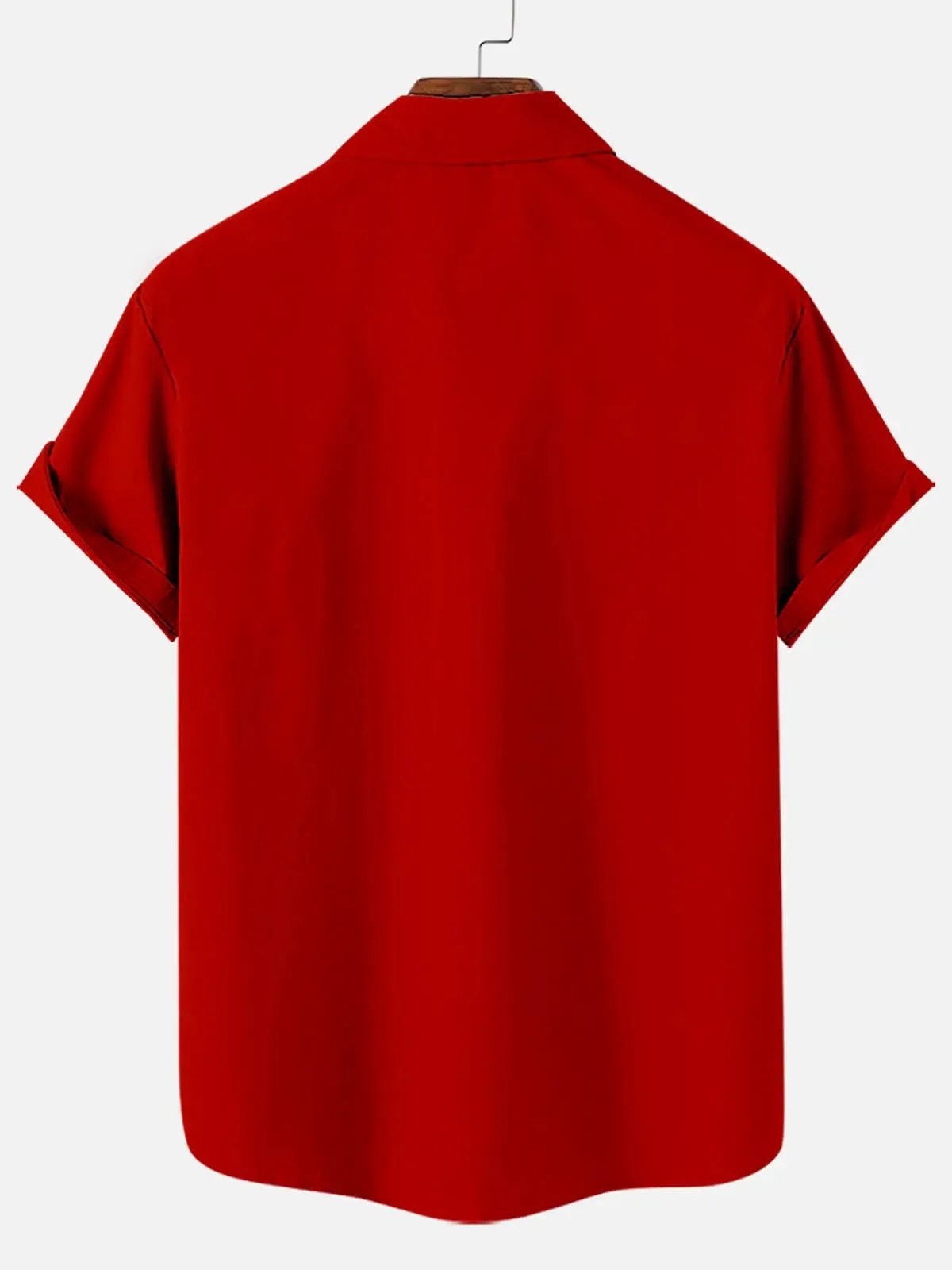 Men's Candy Cane Christmas Greetings Short Sleeve Shirt sold by Eleven Oasis product image thumbnail 2