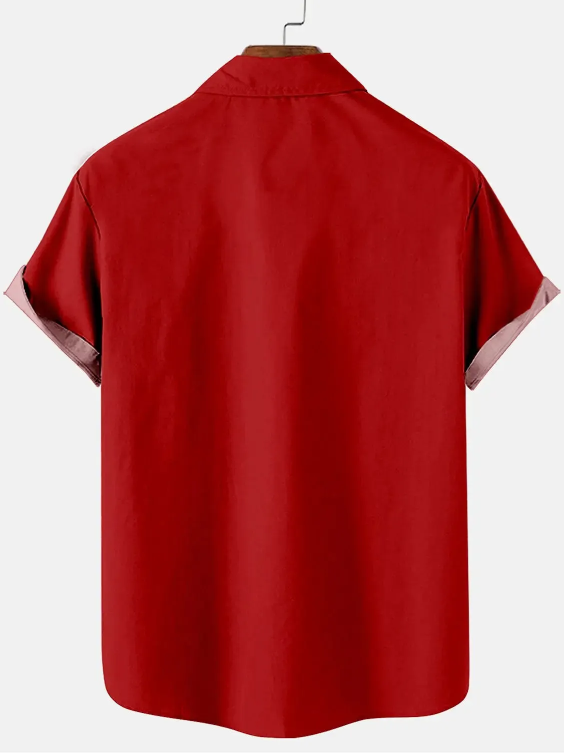 Men's Santa Sleigh Musical Note Holiday Short Sleeve Shirt sold by Eleven Oasis product image thumbnail 3