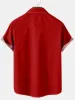 Men's Peekaboo Santa and Reindeer Short Sleeve Shirt sold by Eleven Oasis