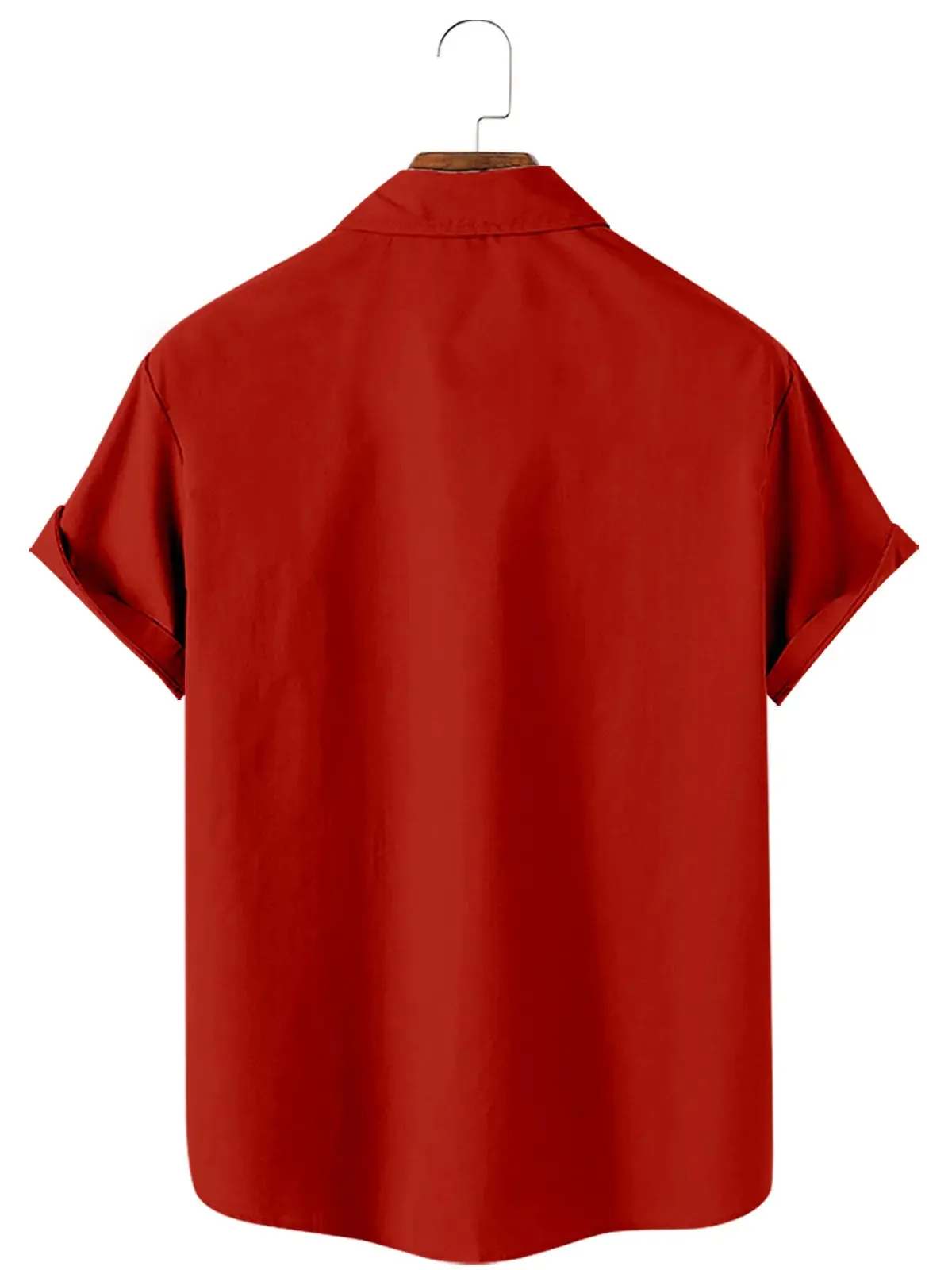 Men's Minimalist Merry Christmas Stripe Short Sleeve Shirt sold by Eleven Oasis product image thumbnail 2