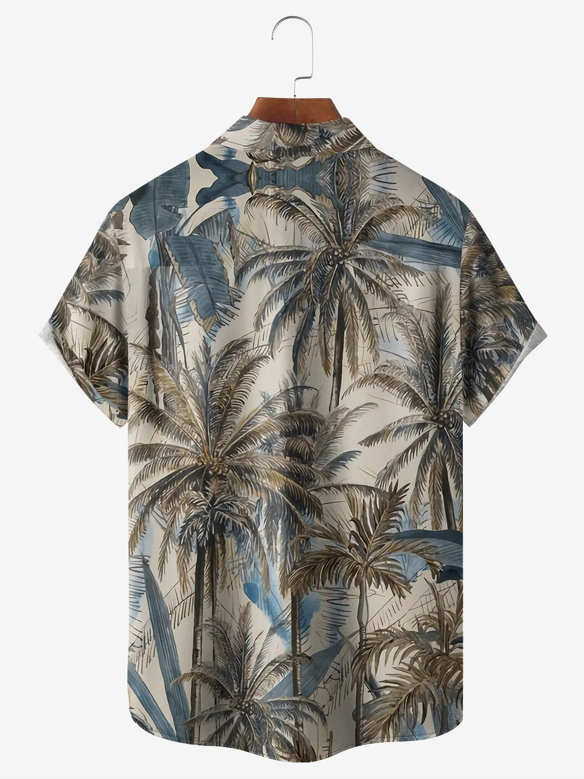 Men's Vintage Botanical Palm Resort Short Sleeve Shirt sold by Eleven Oasis product image thumbnail 2
