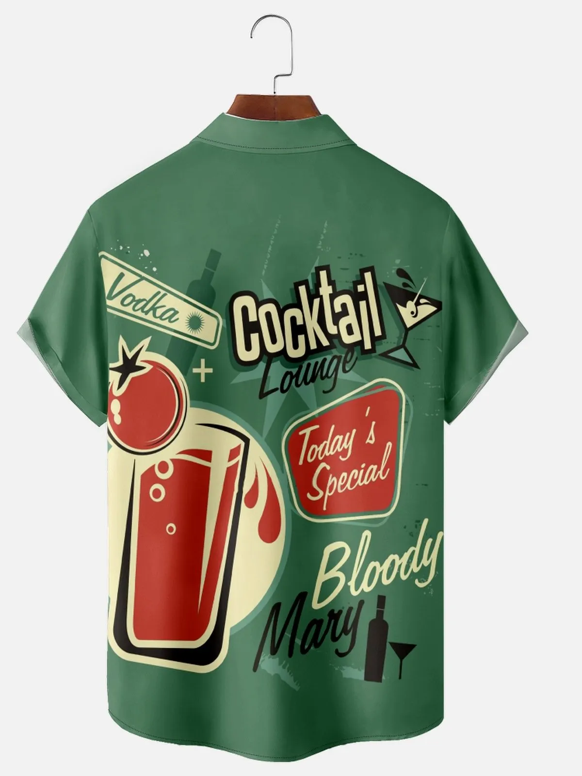 Men's Bloody Mary Cocktail Short Sleeve Casual Shirt sold by Eleven Oasis product image thumbnail 2
