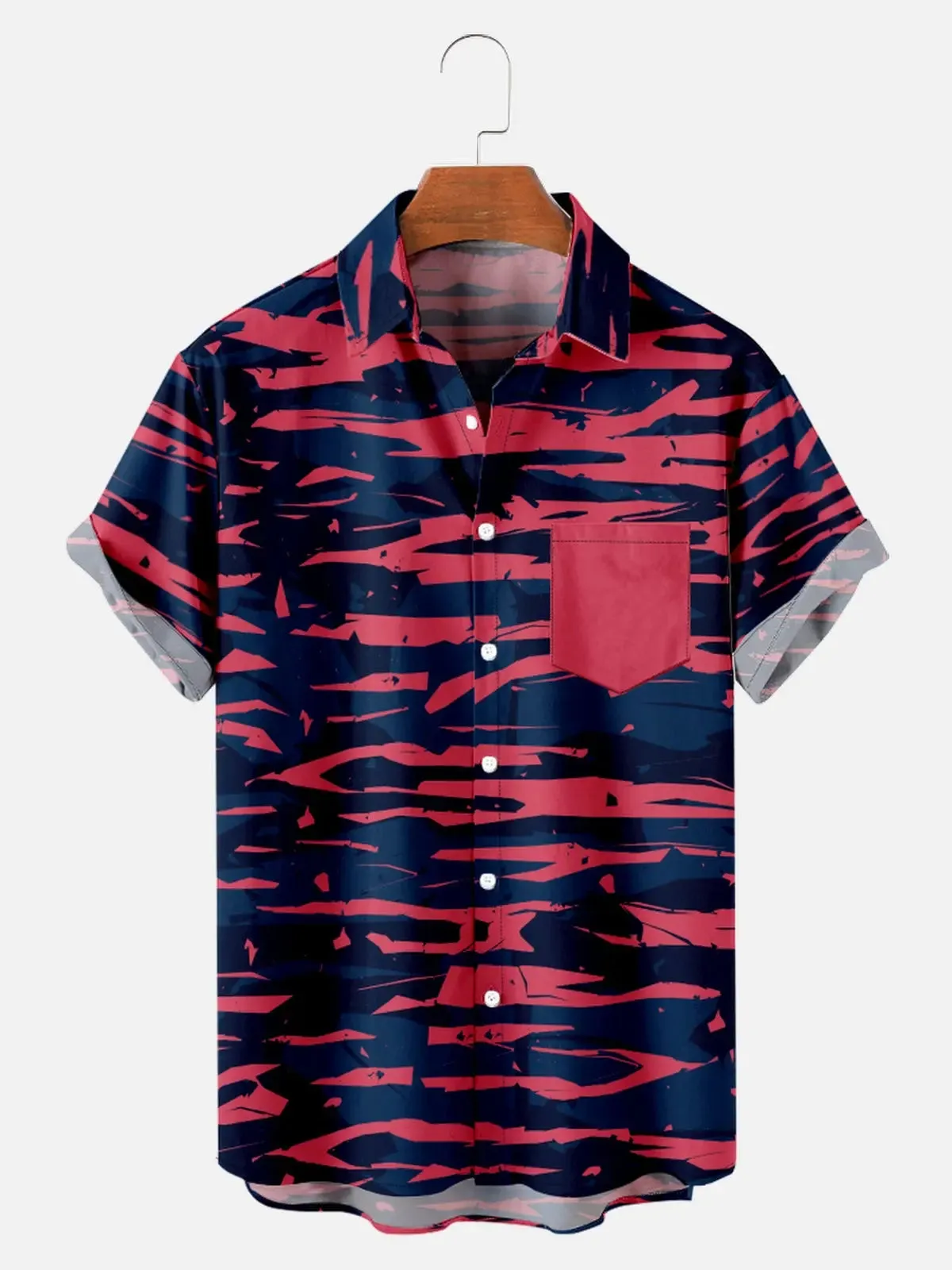 Men's Urban Camouflage Short Sleeve Shirt sold by Eleven Oasis