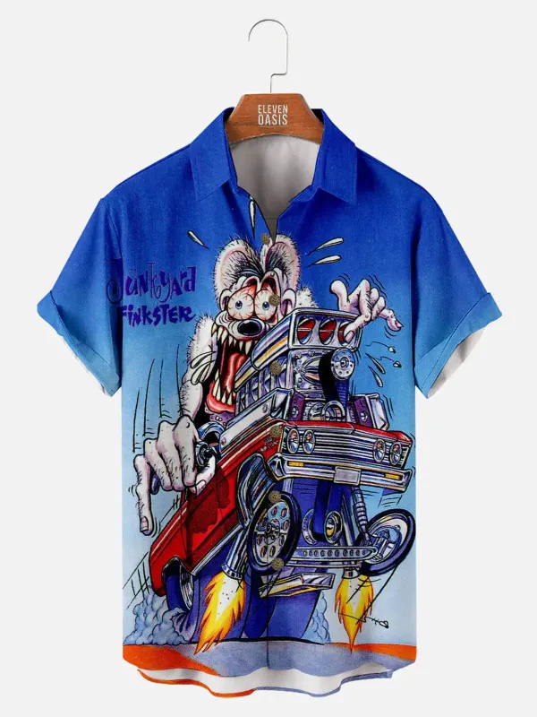 Men's Rat Fink Graphics Short Sleeve Shirt sold by Eleven Oasis
