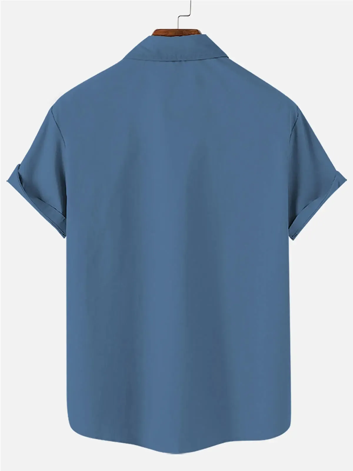 Men's Motorcycle Gas Station Printed Short Sleeve Shirt sold by Eleven Oasis product image thumbnail 2