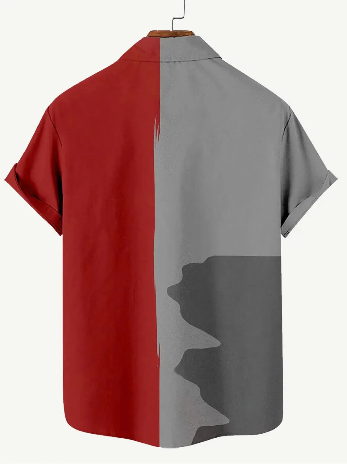 Men's Merry Christmas Biker Santa Short Sleeve Shirt sold by Eleven Oasis product image thumbnail 2