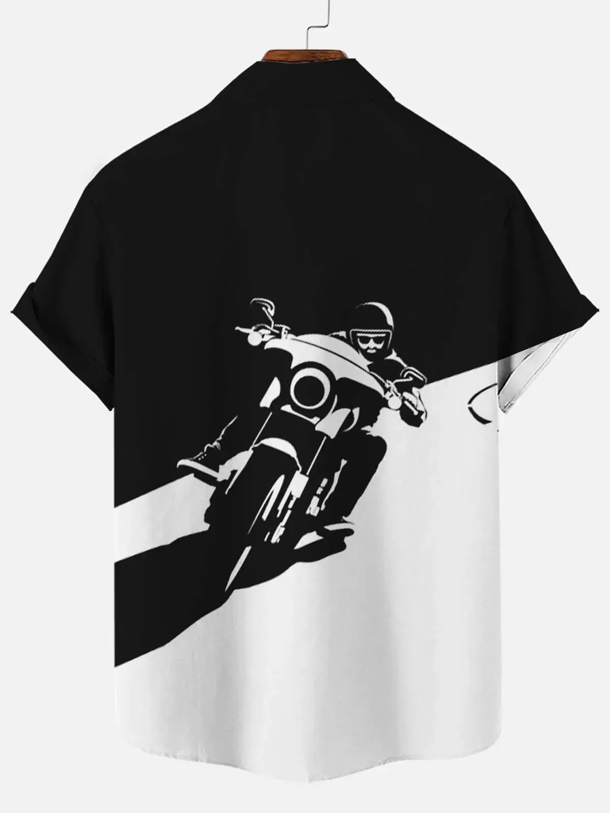Men's Classic Motorcycle Rider Short Sleeve Shirt sold by Eleven Oasis product image thumbnail 2