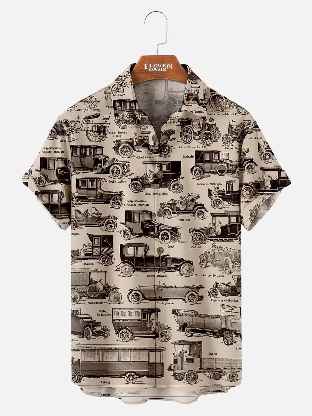Men's Classic Transportation Gallery Short Sleeve Shirt sold by Eleven Oasis