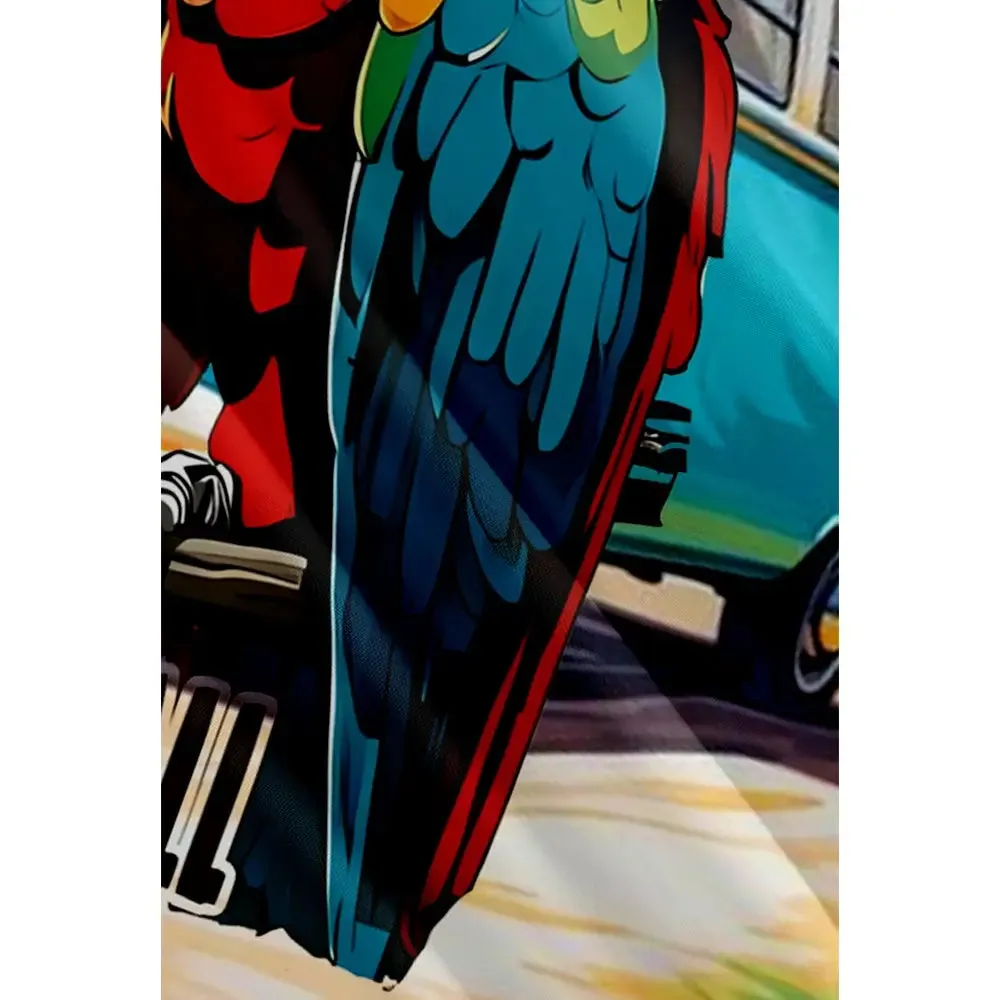 Men's Beach Bar Parrot Hawaiian Short Sleeve Shirt sold by Eleven Oasis product image thumbnail 3