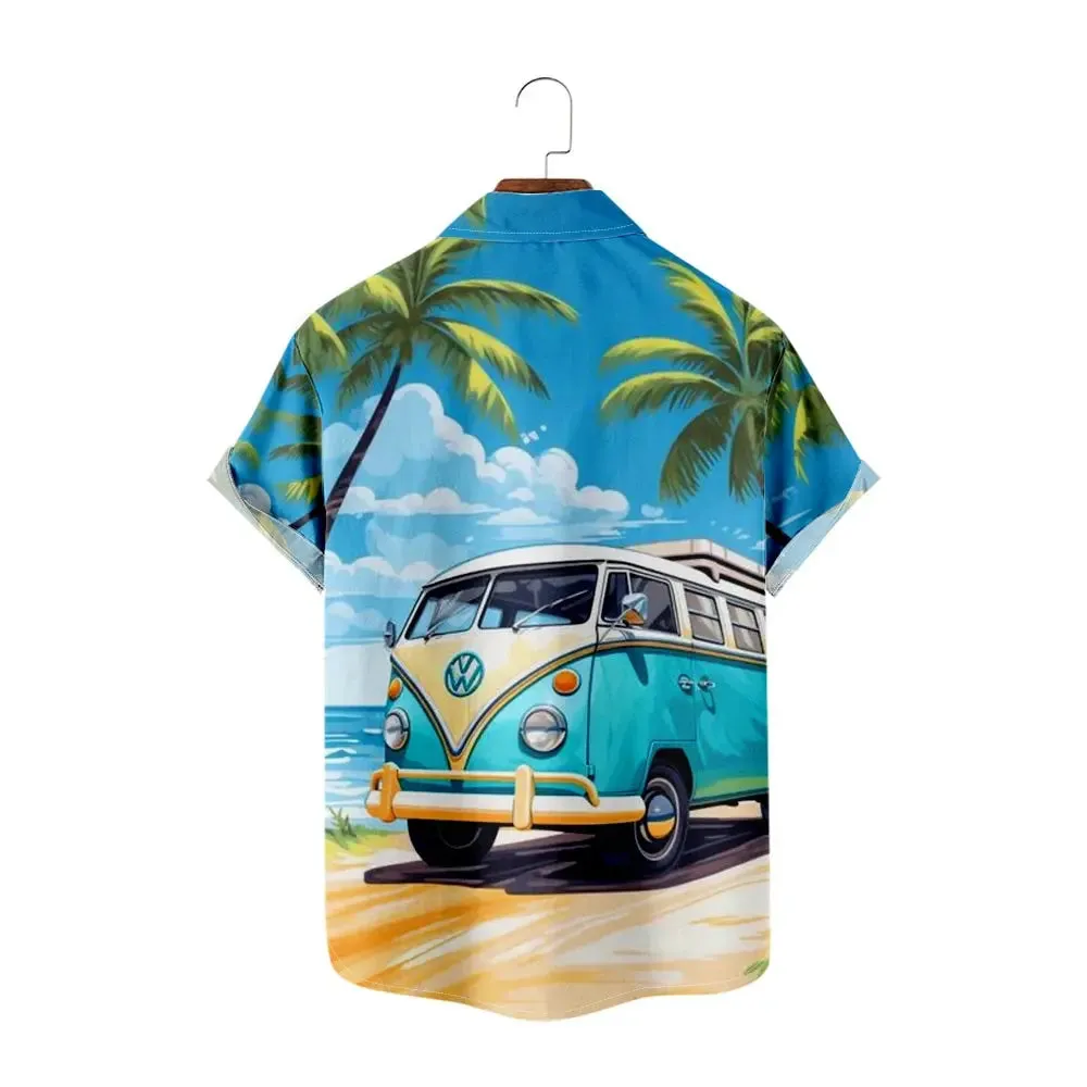 Men's Beach Bar Parrot Hawaiian Short Sleeve Shirt sold by Eleven Oasis product image thumbnail 2