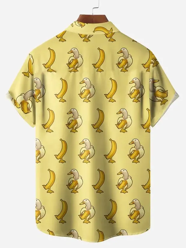 Men's Banana Duck Short Sleeve Shirt sold by Eleven Oasis product image thumbnail 2