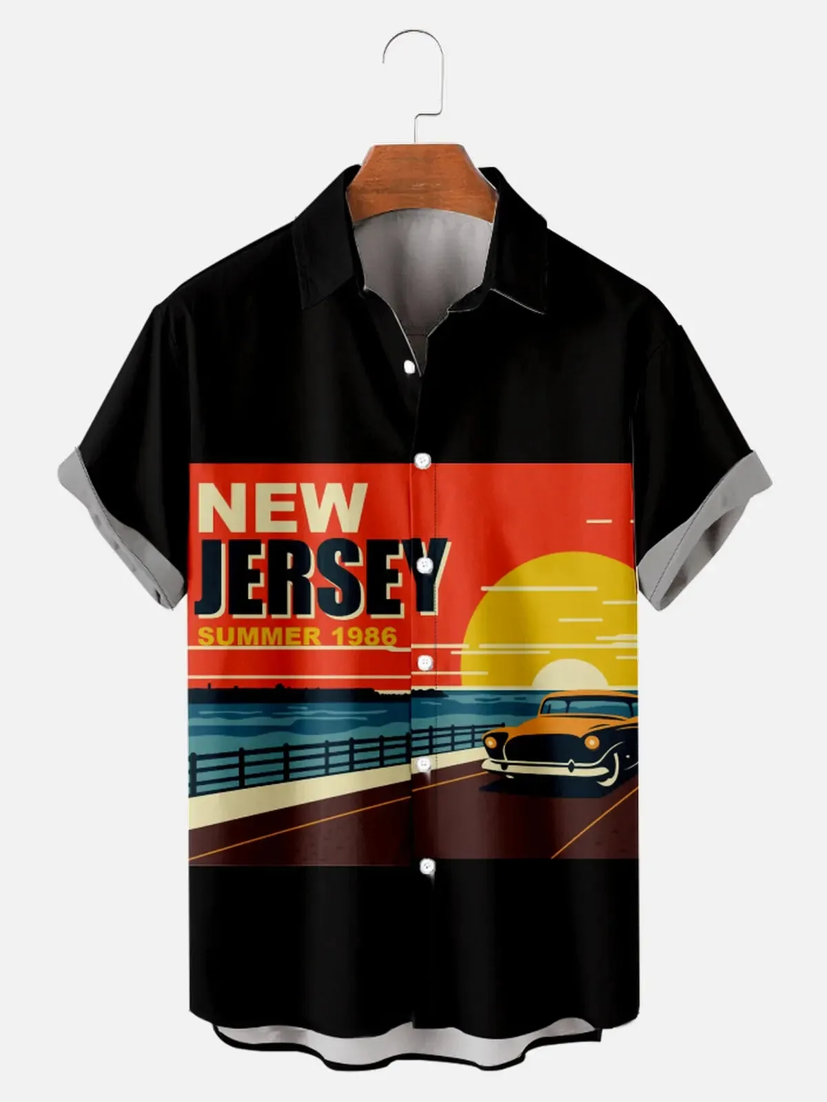 Men's Vintage New Jersey Summer 1986 Short Sleeve Shirt sold by Eleven Oasis