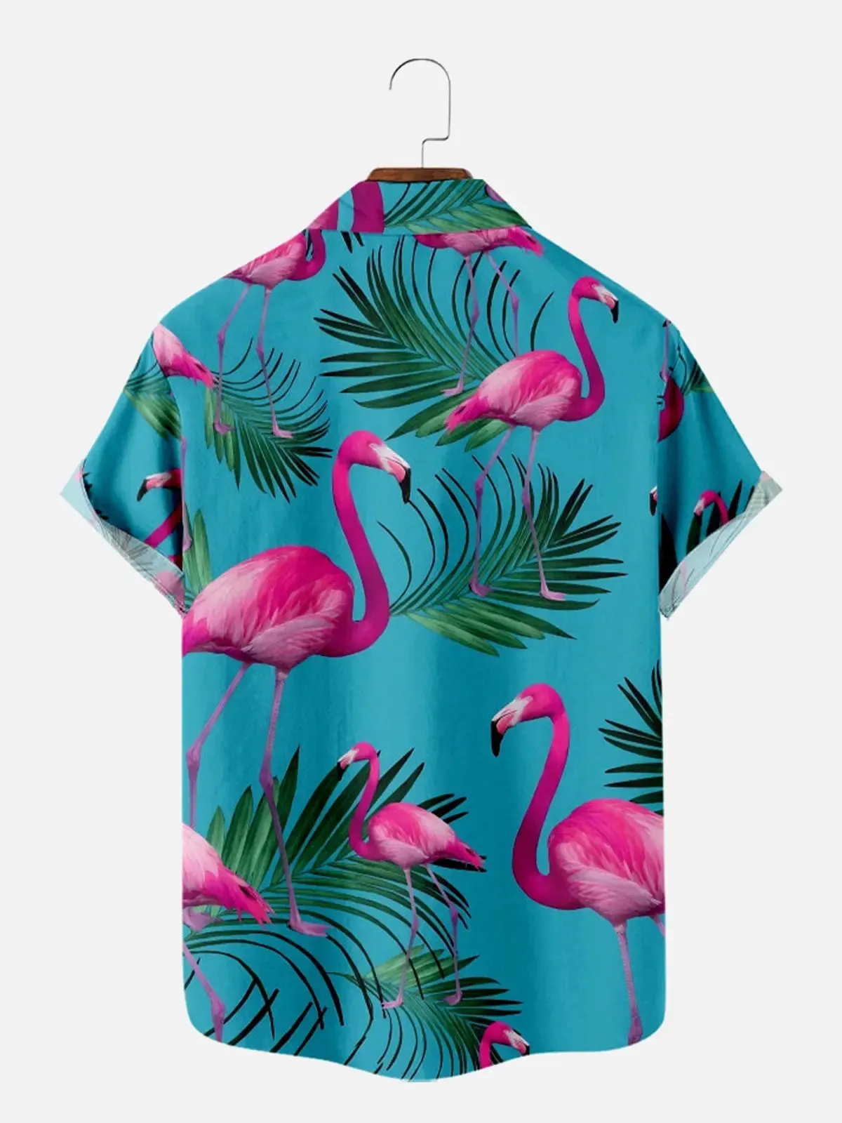 Men's Flamingo Paradise Hawaiian Short Sleeve Shirt sold by Eleven Oasis product image thumbnail 2