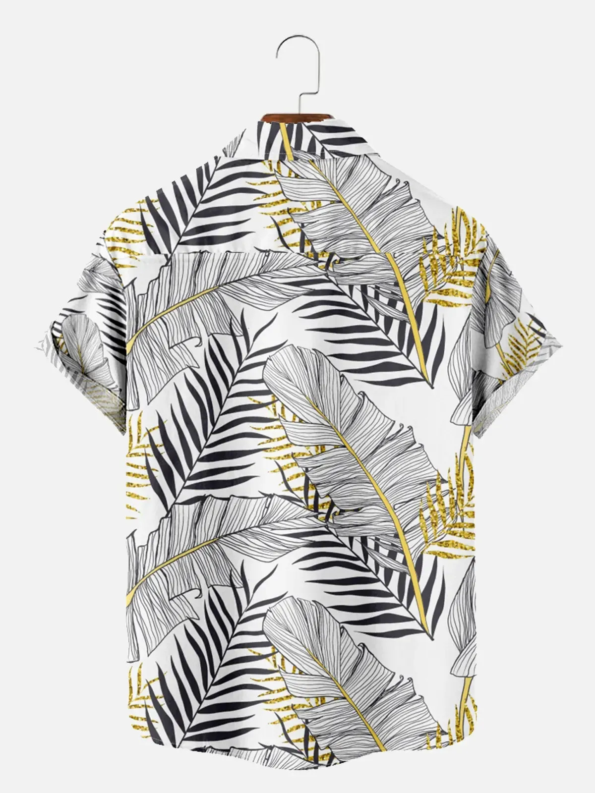 Men's Golden Palm Sketch Hawaiian Short Sleeve Shirt sold by Eleven Oasis product image thumbnail 2