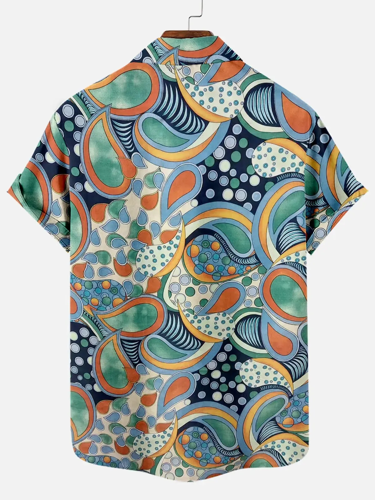 Men's Watercolor Abstract Art Short Sleeve Shirt sold by Eleven Oasis product image thumbnail 2