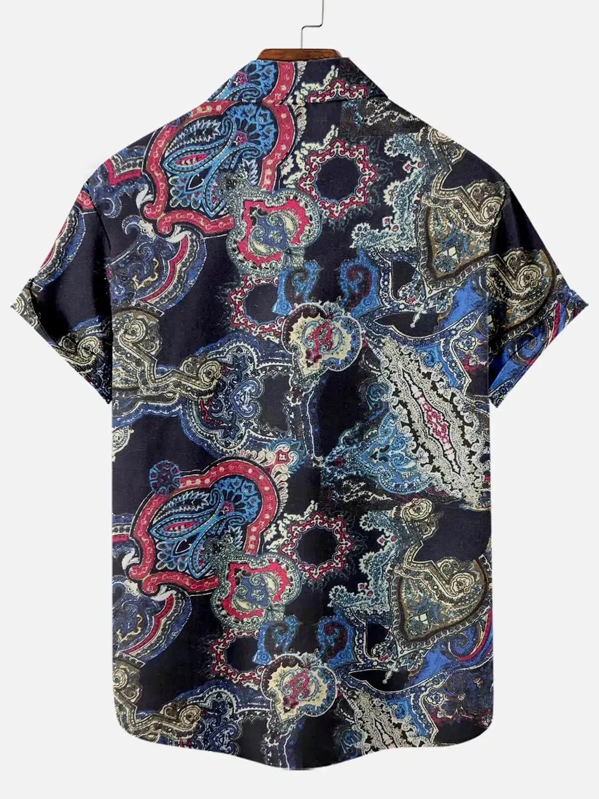 Retro Ethnic Pattern Men's Short Sleeve Tops sold by Eleven Oasis product image thumbnail 4