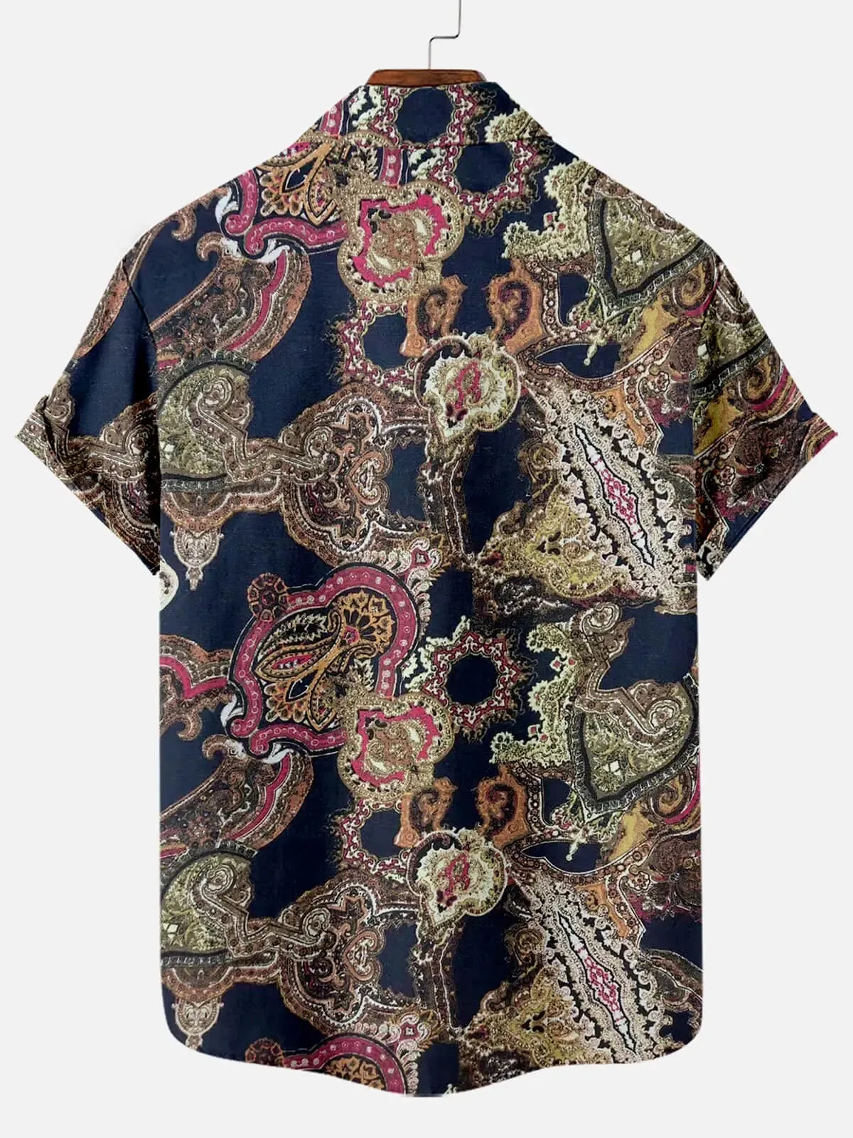 Retro Ethnic Pattern Men's Short Sleeve Tops sold by Eleven Oasis product image thumbnail 2