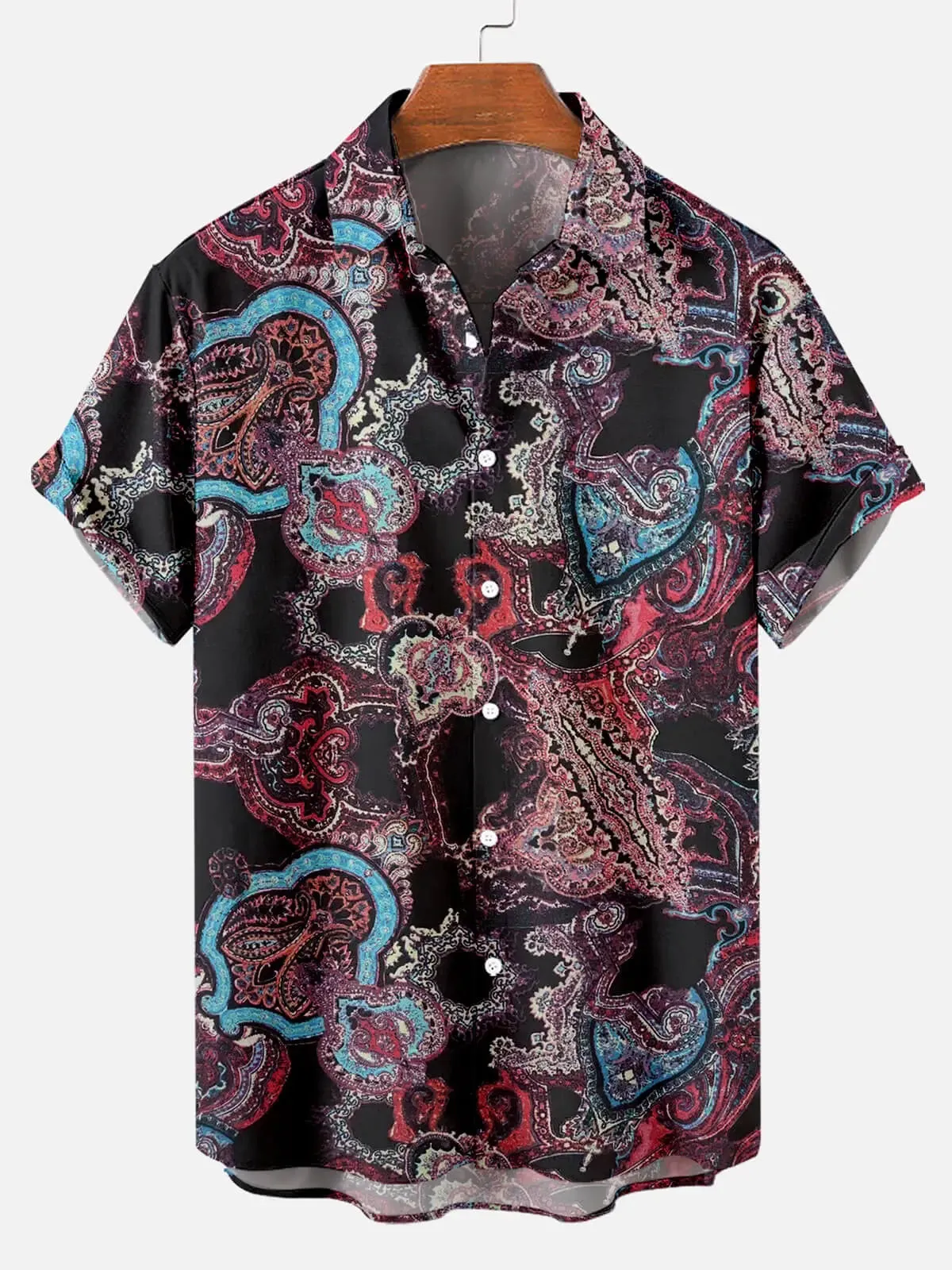 Retro Ethnic Pattern Men's Short Sleeve Tops sold by Eleven Oasis product image thumbnail 5