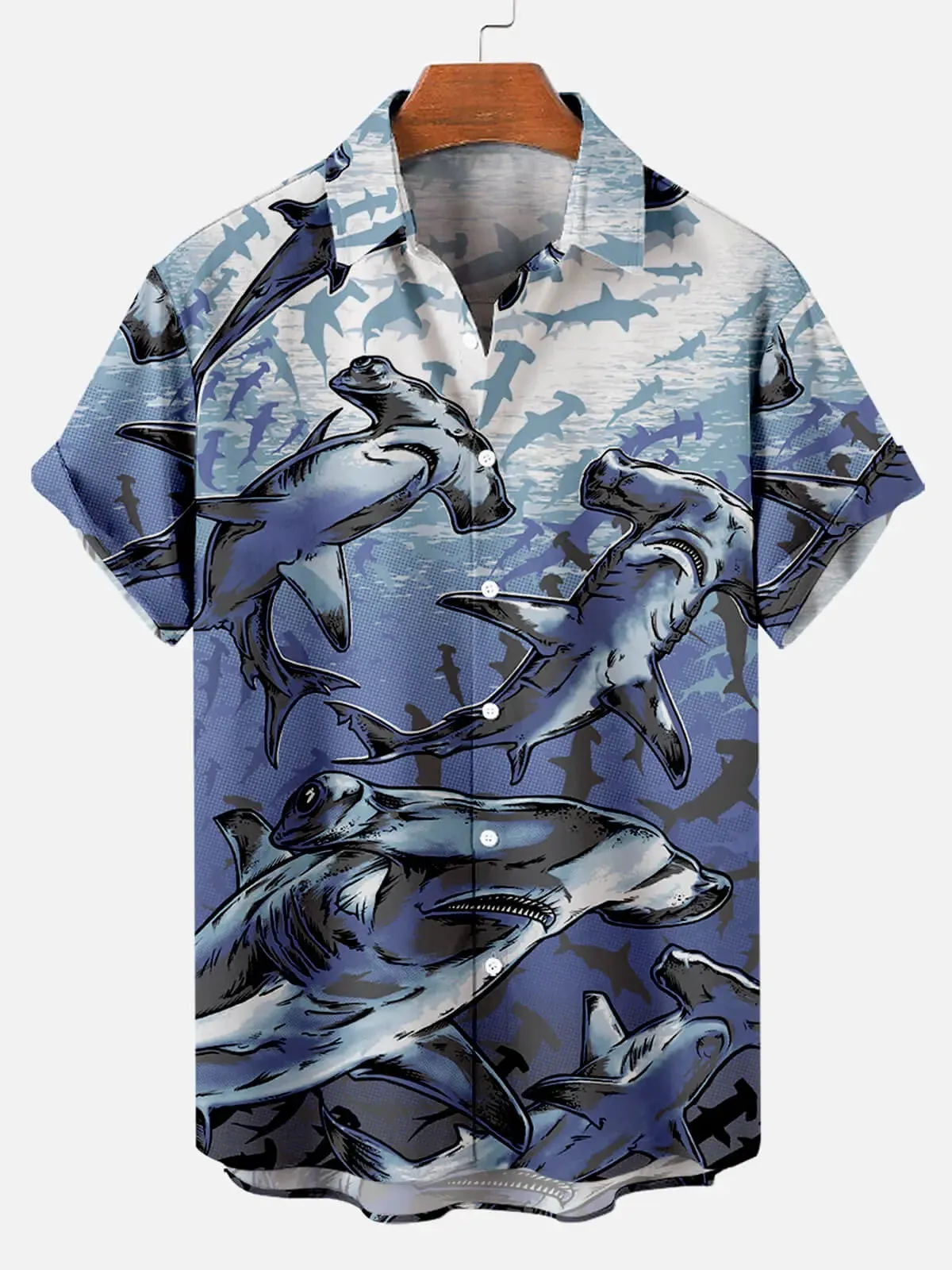 Men's Hammerhead Swarm Short Sleeve Shirt sold by Eleven Oasis