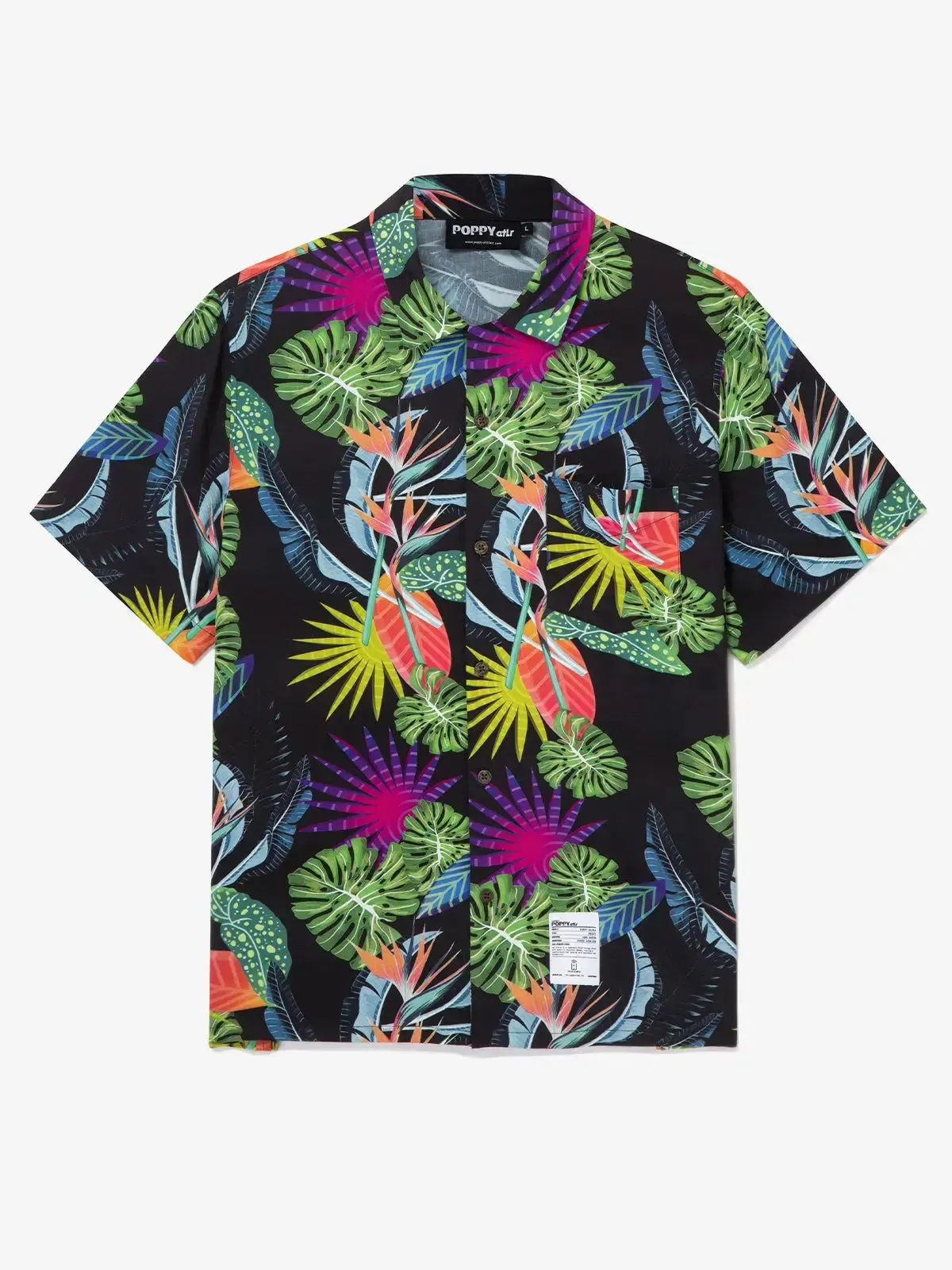 Men's POPPY ATLR Just A Lot of Foliage Hawaiian Short Sleeve Shirt sold by Eleven Oasis