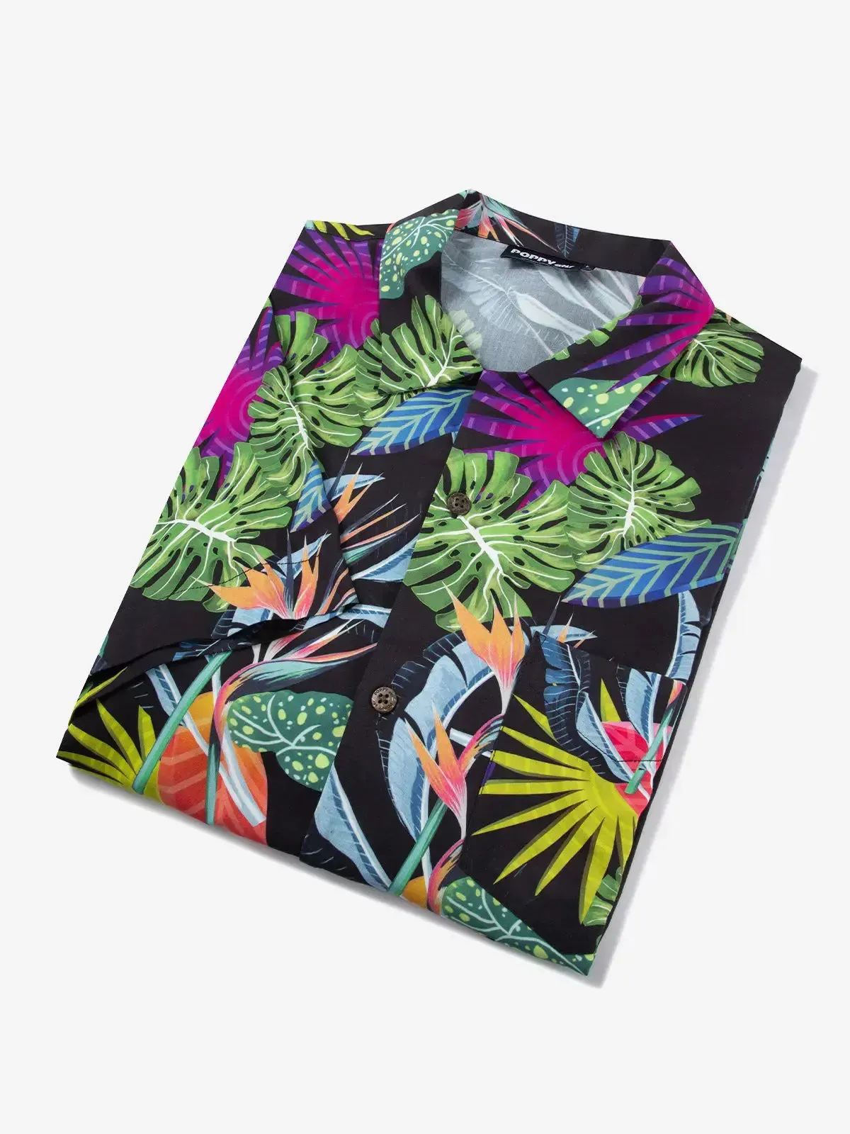 Men's POPPY ATLR Just A Lot of Foliage Hawaiian Short Sleeve Shirt sold by Eleven Oasis product image thumbnail 2